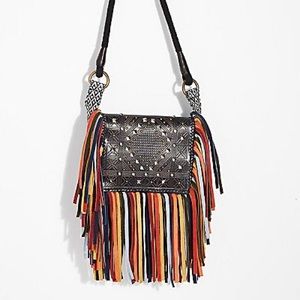 Free People Leather Multi colored Purse!